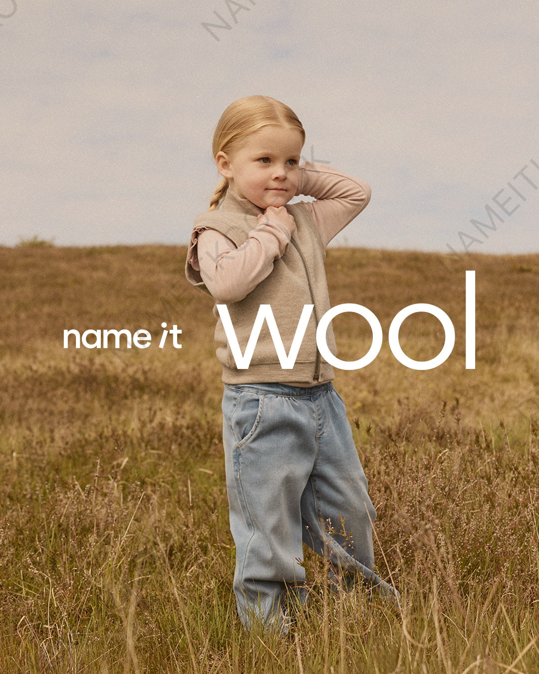 NMFWMINO merino uld vest - Satellite